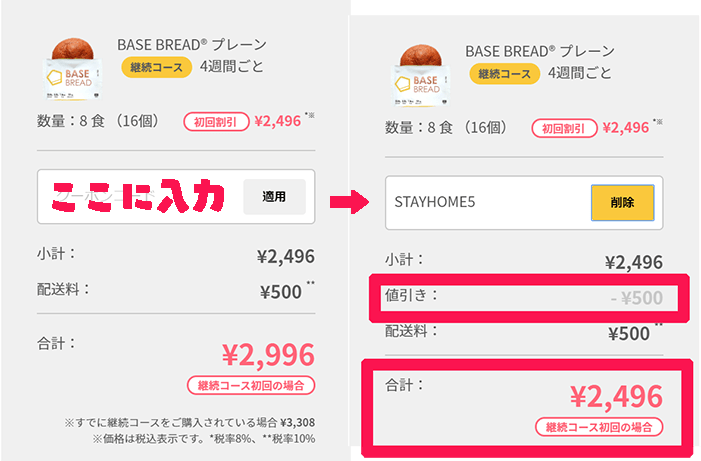 basebread 値引き